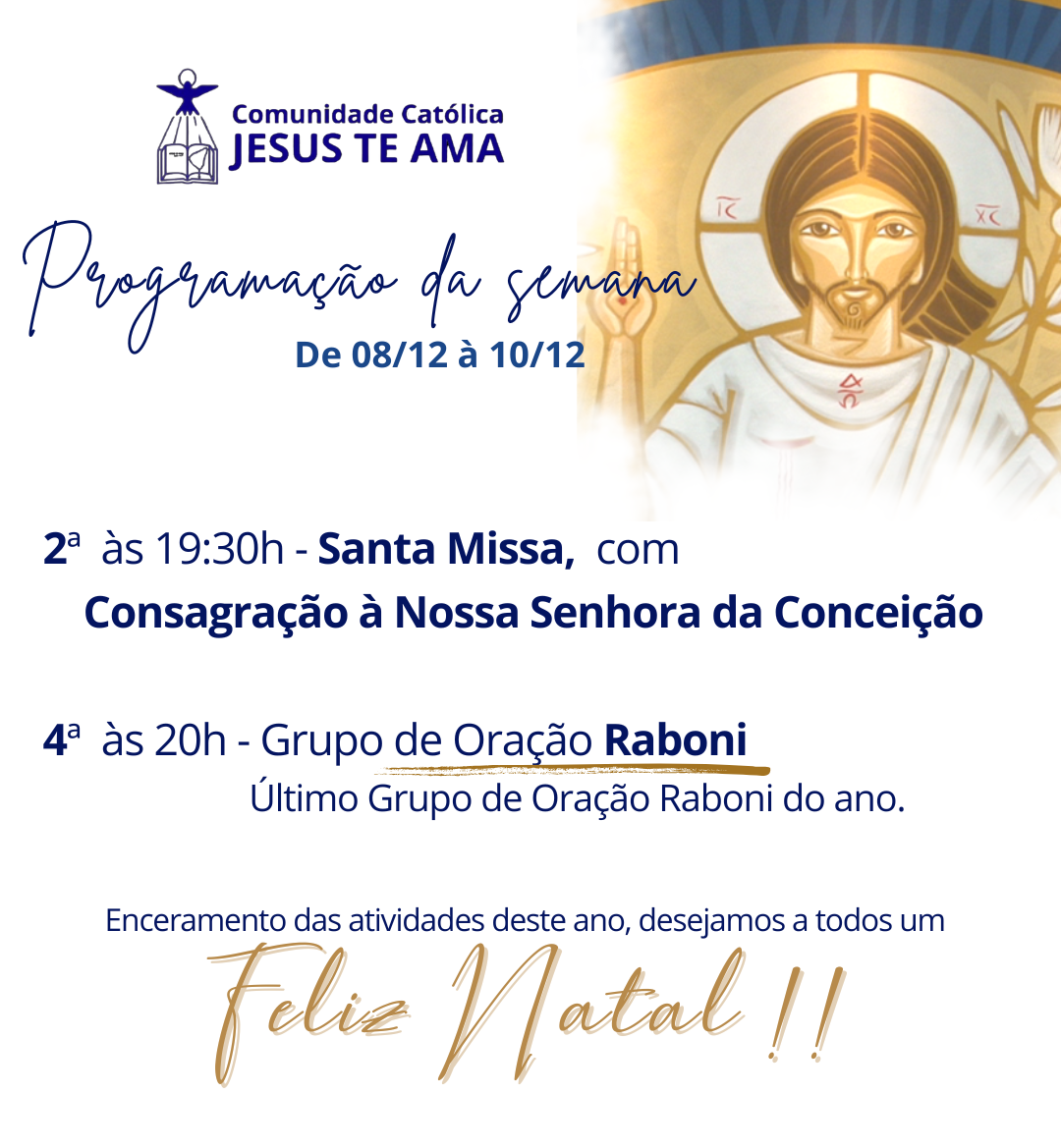 Programação Jesus te Ama